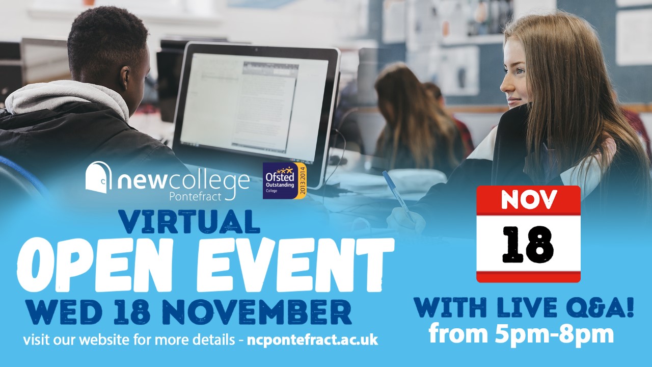 NC_Virtual Open Event advert widescreen