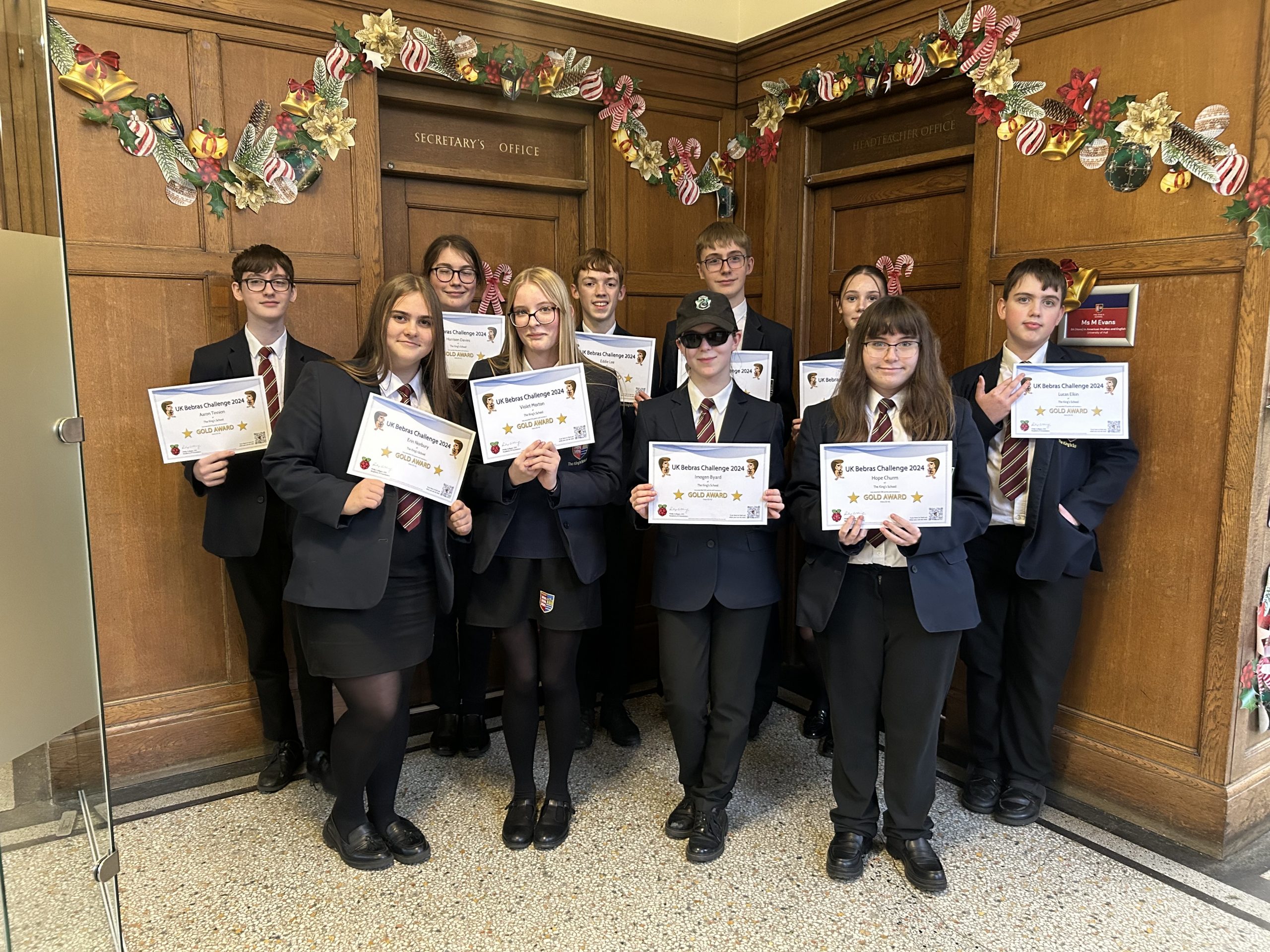 The King's students in the top 10% nationally for Oxford Bebras ...
